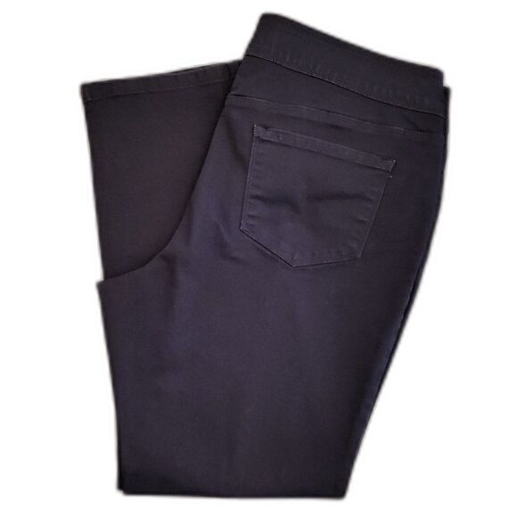 Liz Claiborne Women Classic Pants Hidden Elastic Waist Black Size XL - Picture 3 of 8